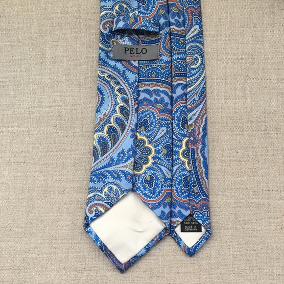 Pelo Paisley Pattern Silk Tie - Picture 3 of 5